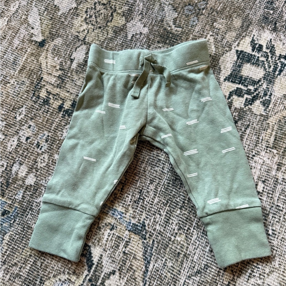 Colored Organics baby Sage Green Knit Jogger Pants